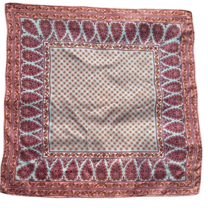 American Vintage Pink and White Floral Scarf